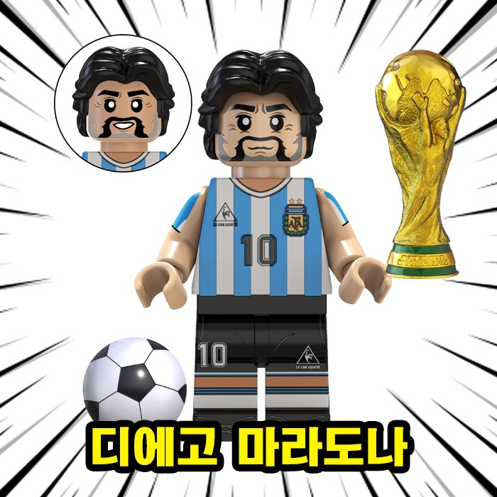 월드컵/FIFA/프리미어리그/챔피언스리그 세계 유명 축구선수 캐릭터 호환블록 브릭미니피규어 시리즈 VER.FBE 3,500원