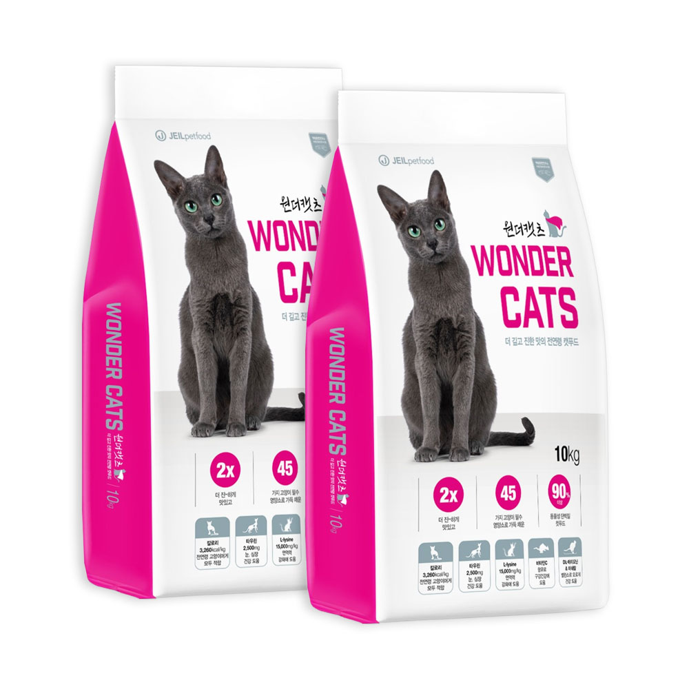원더캣츠 전연령 반려묘 기능성 사료, 5kg, 2개 28,000원