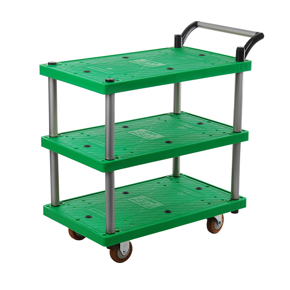 티렉스캐스터 3단 서빙카트 식당 운반카트, 1개, 혼합색상 93,000원