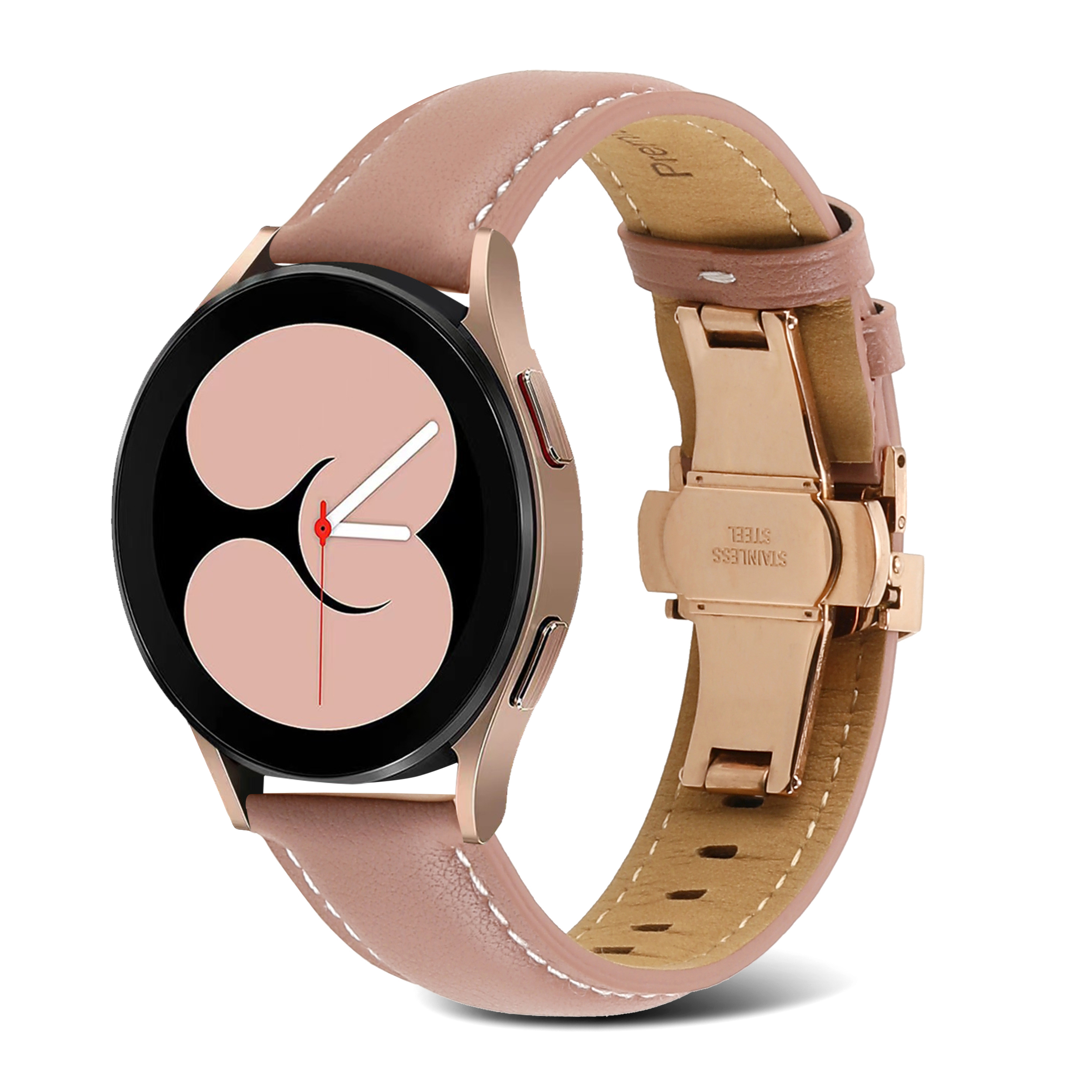 하마테 스마트 워치 나비버클 스티치 가죽스트랩 20mm 25,900원