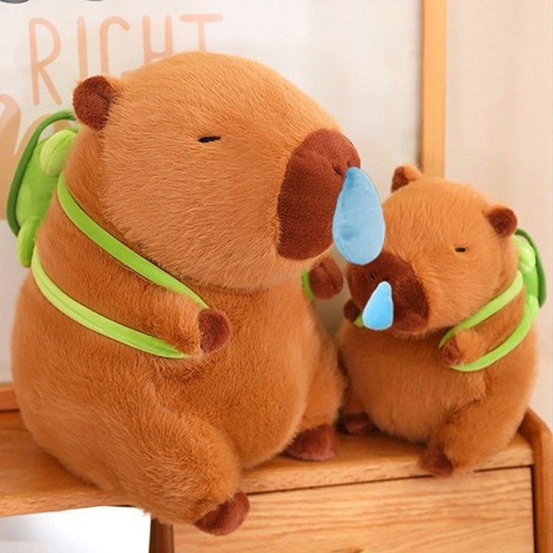 SUNNYTRIP 카피바라 인형 콧물 거북이가방 애착인형 1+1선물 23/33/45cm 44,900원