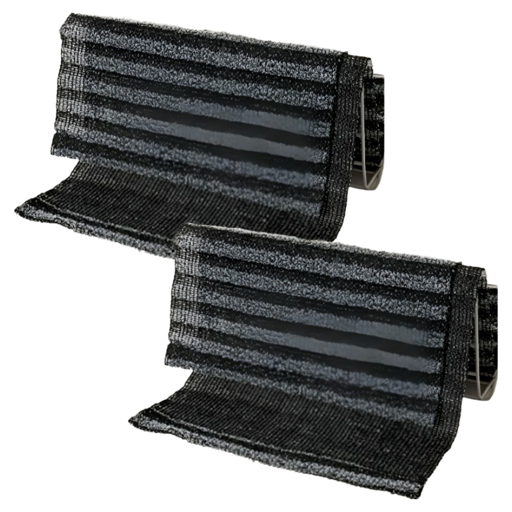 꾸지 데일리 각질제거 샤워타올 스트라이프 때타올, 블랙, 2개, 1개입 8,500원