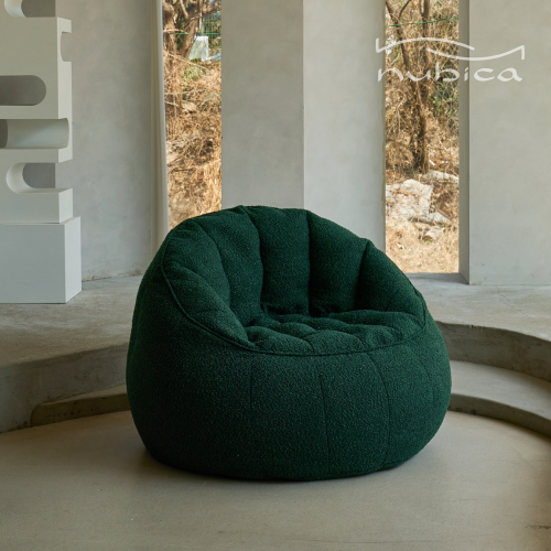 누비카 1인용 빈백 소파 프리미엄 부클 빈백 Cozy Boucle Collection, 딥 포레스트 159,000원