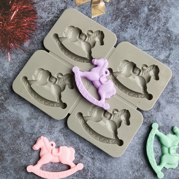 석고방향제 몰드 목마타블렛 4구 랜덤 실리콘몰드 틀 비누 캔들재료 DIY 11,500원