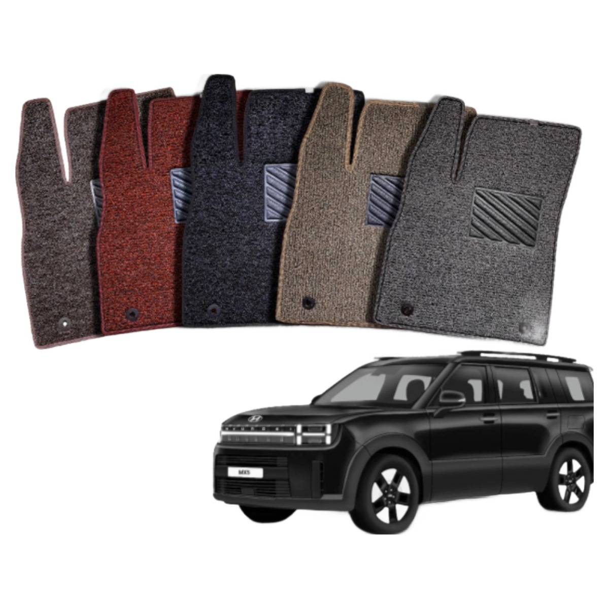 와이투 디올뉴 싼타페MX5 확장형 코일매트 1+2열, 브라운 1+2열, 싼타페MX5 하이브리드(2023.09~) 36,900원