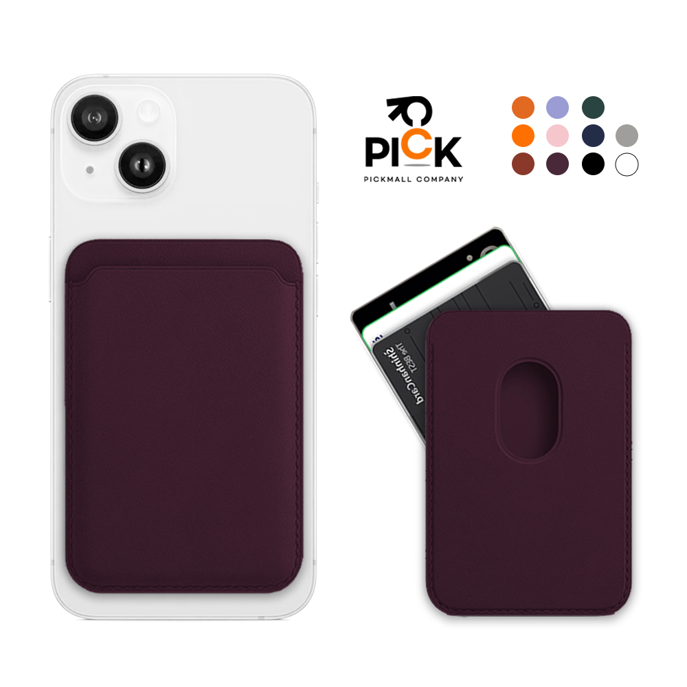 픽몰 맥세이프 카드지갑 고급가죽소재 자력강화 3장수납 11COROL, 1개, 다크체리 8,900원