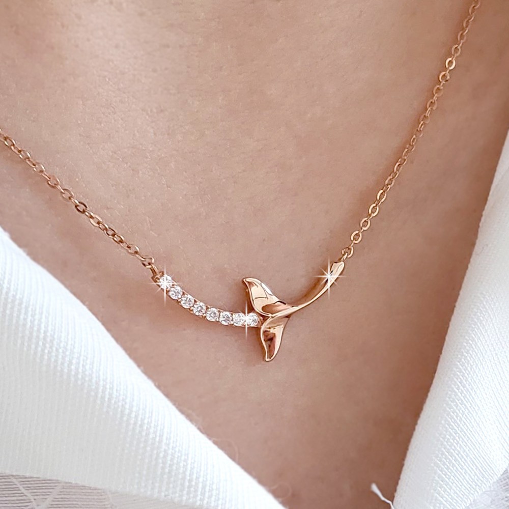 14K 18K 스틱 고래꼬리 목걸이 물고기목걸이 여자목걸이 여친 아내 엄마 선물 540,000원