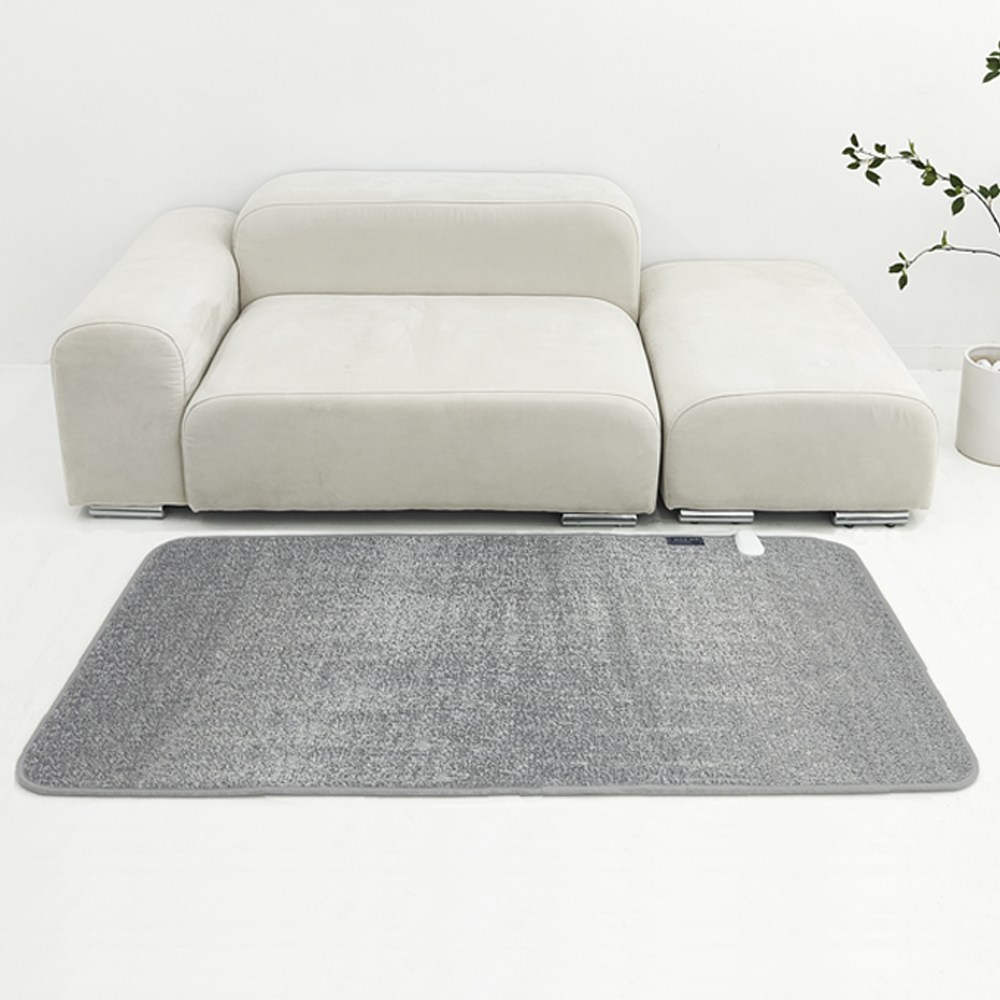 워밍업 프리미엄 탄소 전자파차단 EMF 전기매트 워셔블 거실용 침대용 물세탁 전기러그카페트, 150x200cm, 진그레이 109,000원