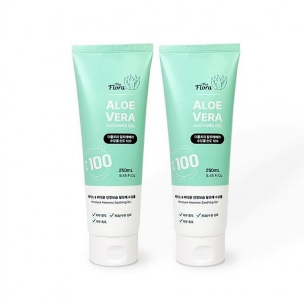 기초보습 더플로라 튜브형알로에 알로에베라 수딩젤튜브형 250ml-5개 보습 진정 수분크림 알로에베라수딩젤 39,800원