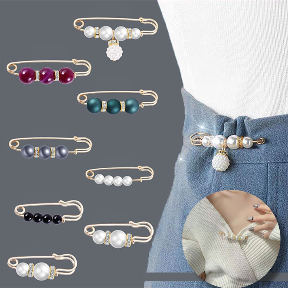 주니니몰 바지 허리조절 진주핀 브로치 옷고정 단추 7,890원
