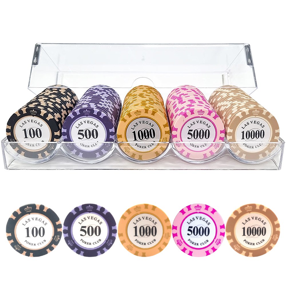 카지노칩 국제규격 마카오 포커칩 하드케이스 세트 100P 200P 300P 500P 20,600원