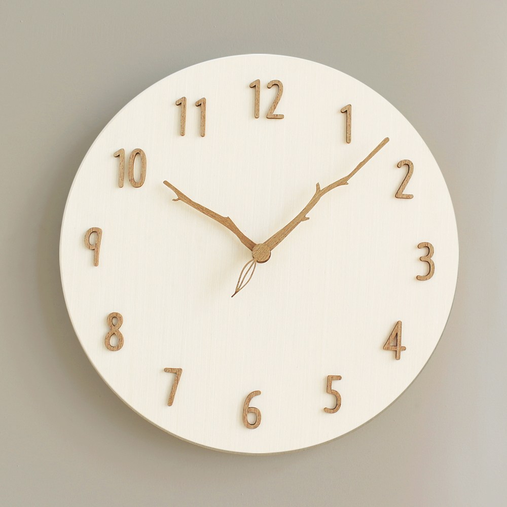 MJK 우드스노우 나뭇가지 벽시계 16,000원