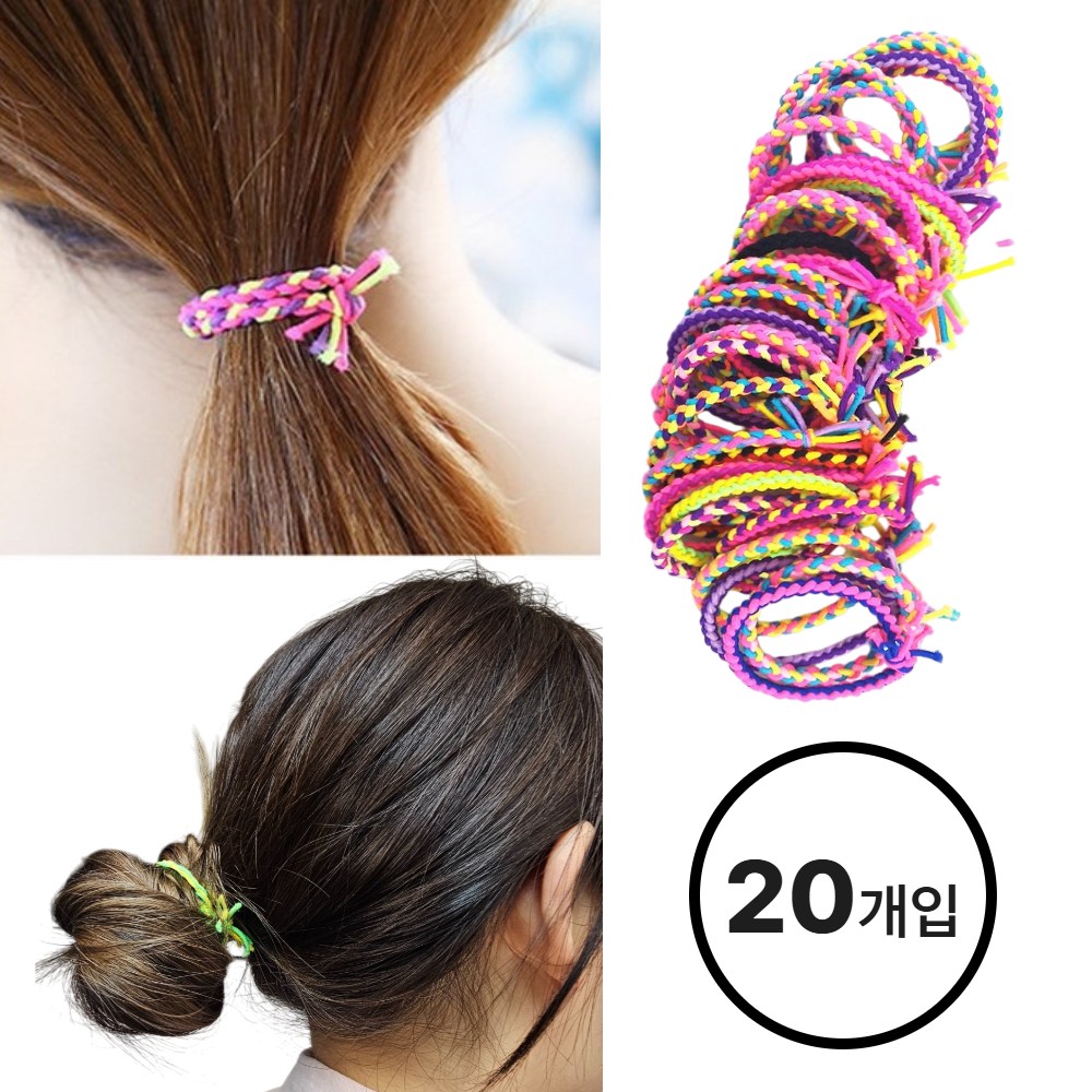 [한정특가]올바이 트위스트 대용량 꼬임 머리끈 세트 20p 1개 4,800원