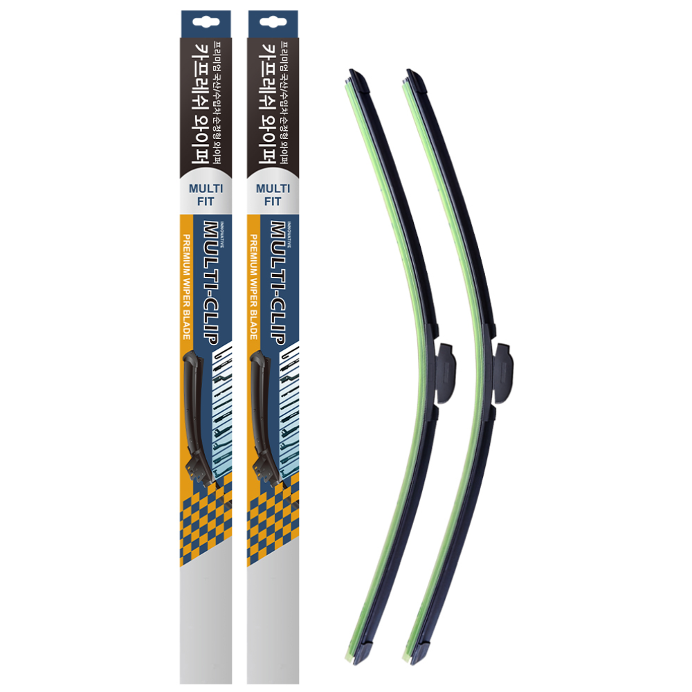 차차차 국산차 수입차 고성능 하이브리드 멀티클립 차량용 와이퍼 고급형 와이퍼 1+1 세트 12,900원