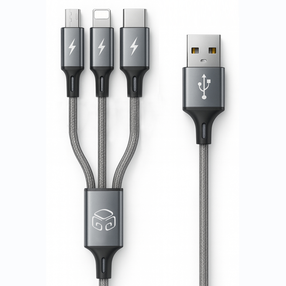 디지지 3in1 스카이 메타 멀티 고속 충전 케이블 5,500원