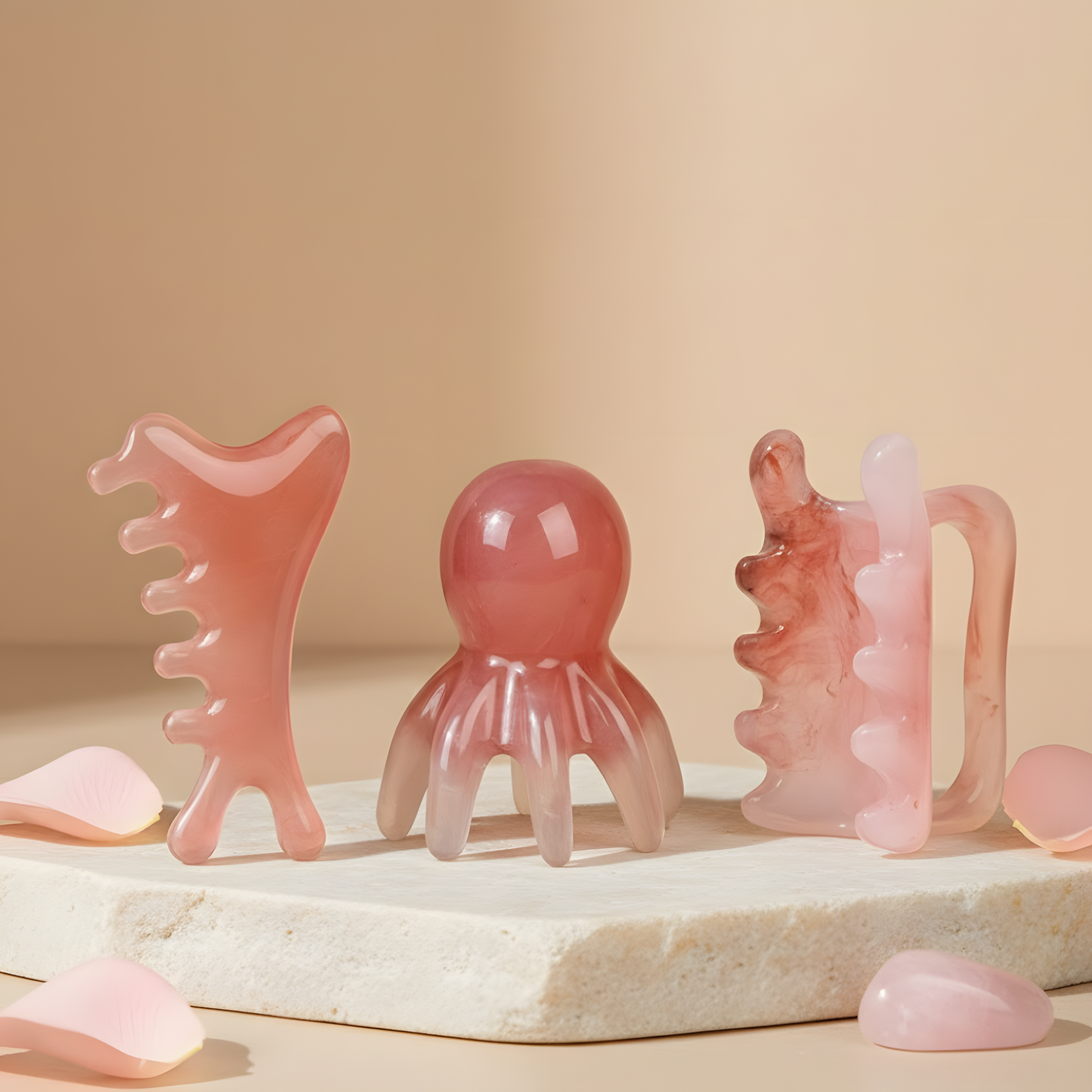 HwaDon 괄사 마사지 세트 두피 바디 페이스 마시지기 3종 세트 8,490원