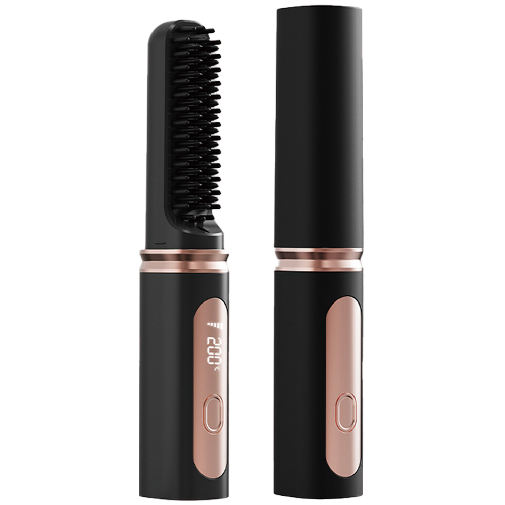 ESPERANZA 휴대용 무선고데기 뿌리 볼륨 빗, 블랙, 현재가 32,500원