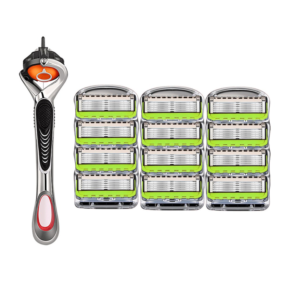 슈투스 신형 5중 면도날 + 면도기 질레트 프로글라이드 퓨전 파워 뉴그린 호환용, 12EA 12,800원