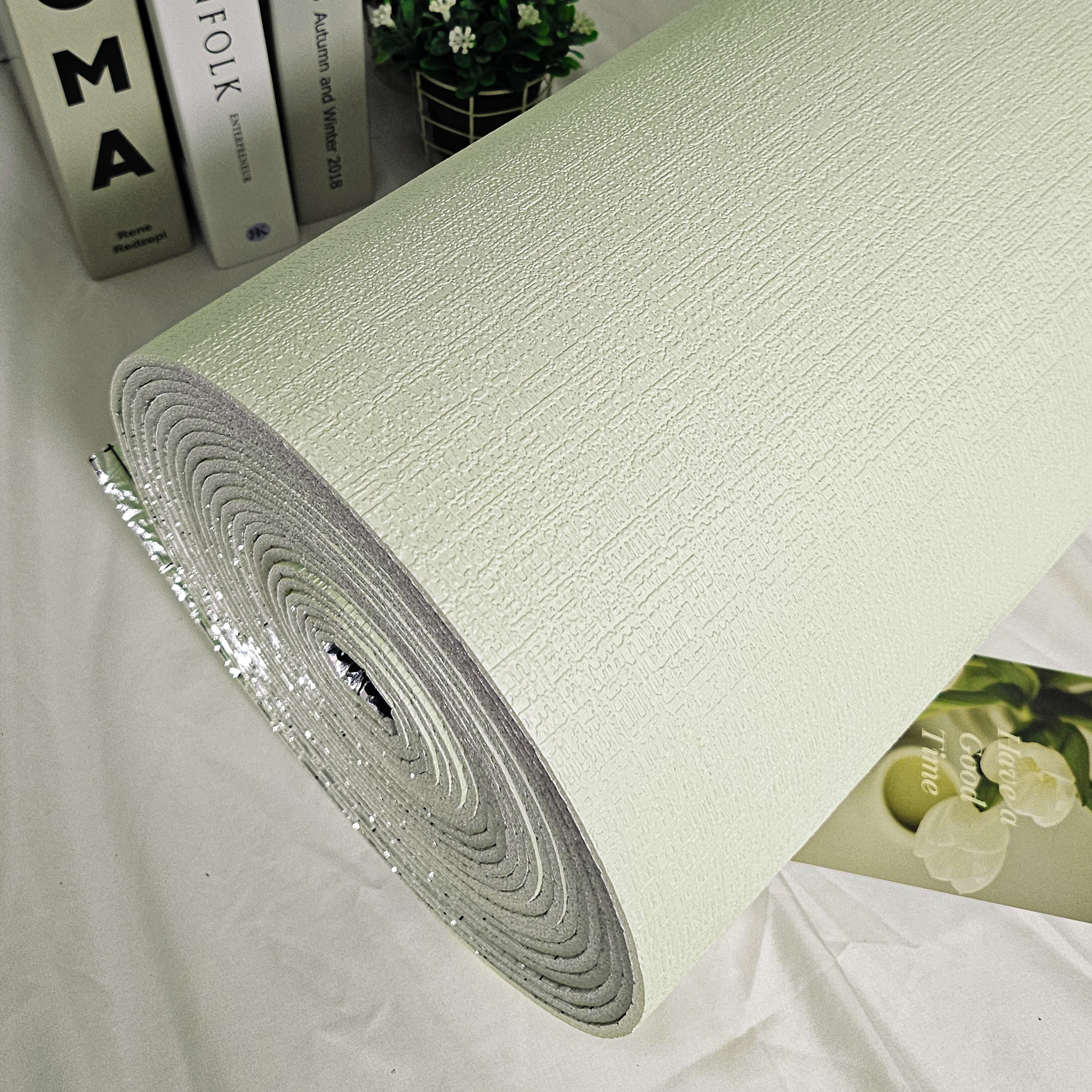 제로아이 곰팡이 습기방지 단열벽지 2p, 그릴민트 24,500원