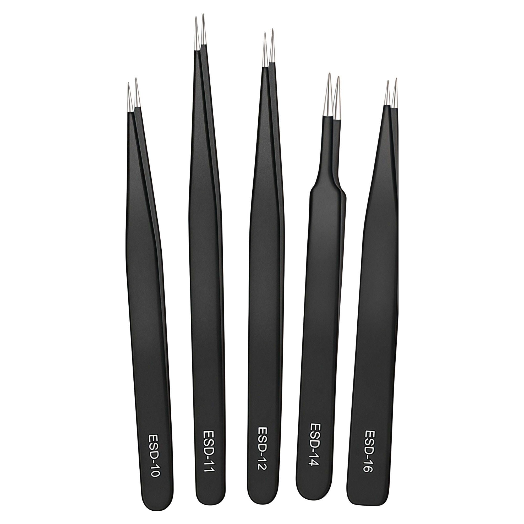 6세트 ESD 정밀 핀셋 세트, 정전기 방지, 스테인리스 스틸 핀셋 세트, 휴대폰 디지털 미니 분해 다기능 도구, 전자 수리 도구, 견고하고 내구성이 좋으며 사용하기 쉬움 전자제품, 1개, 검은색 4,300원