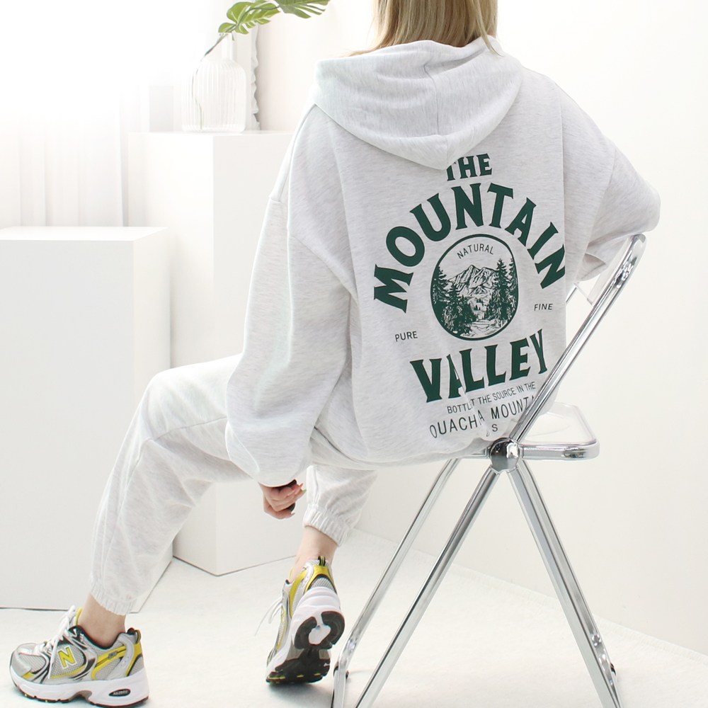 마운틴 후드 스웨트 셋업 //조거 면 간절기맨투맨 츄리닝세트 트레이닝복 빅사이즈 오버사이즈 오버핏 루즈핏 35,900원