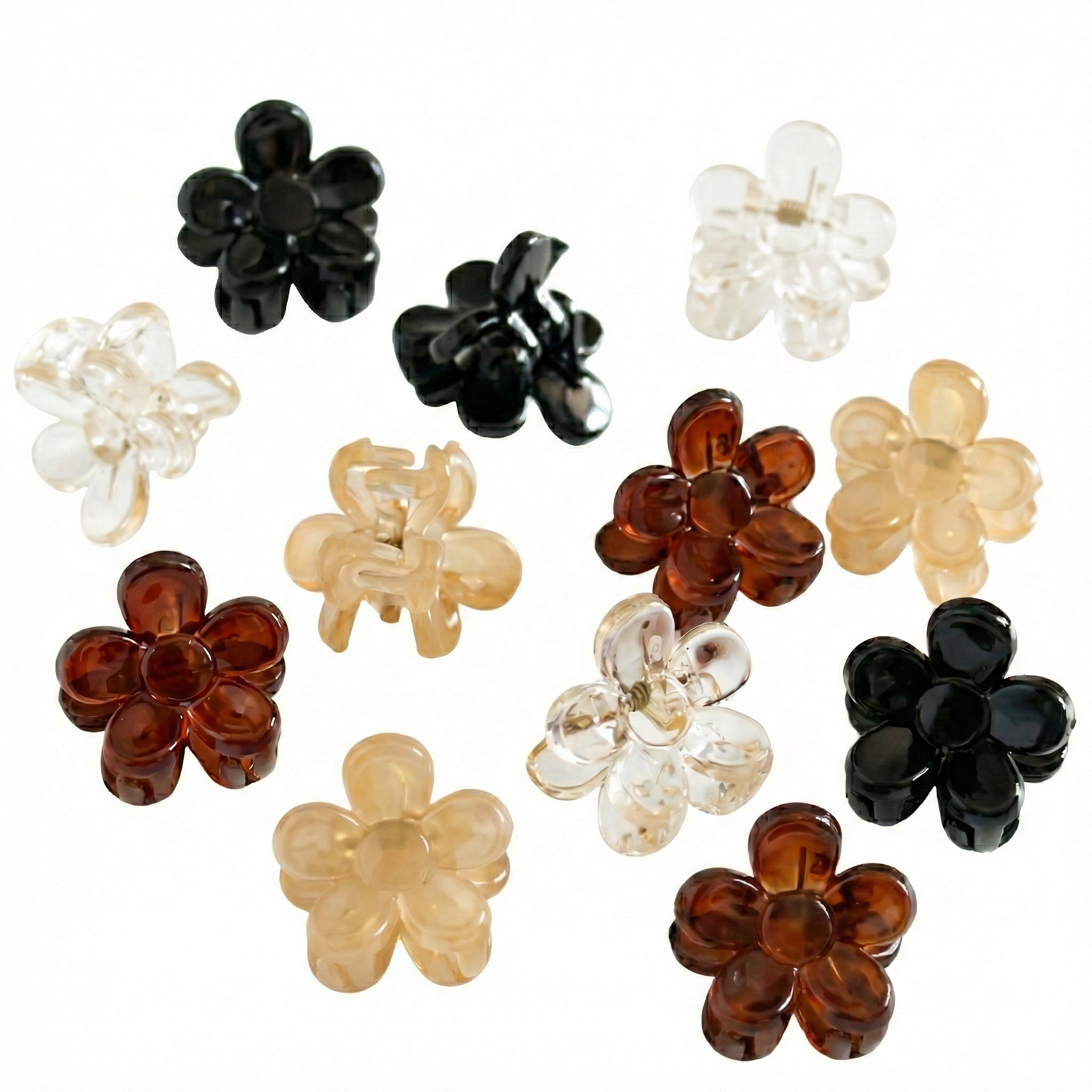 오늘의기분 미니 플라워 아크릴 집게핀 잔머리 고정 4컬러 20,900원