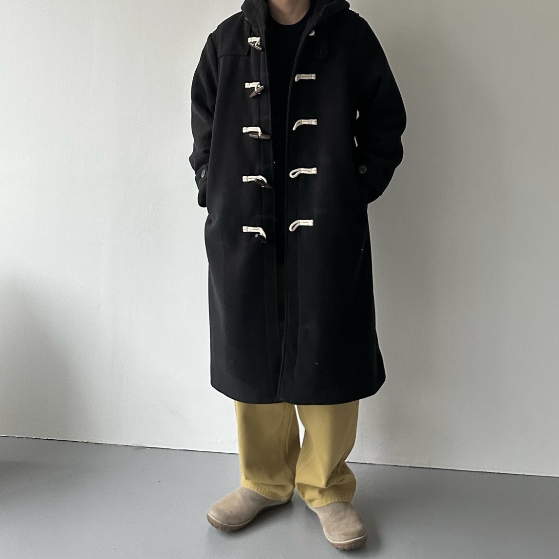 르위 오버핏 후드 롱 떡볶이 코트 남녀공용 59,900원