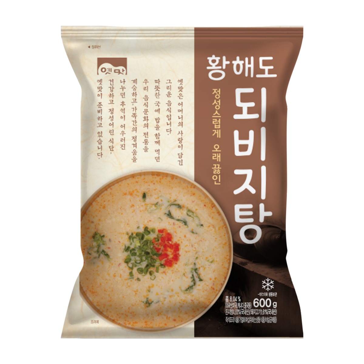고향식품 옛맛 황해도 되비지탕 600g 1박스 (12개) 대용량 식당용 업소용 냉동 식자재, 12개, 600g 37,700원