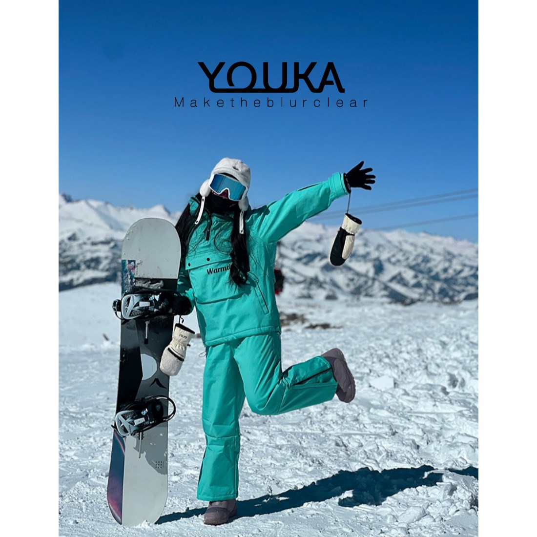 유카 남여공용 스키복 스노우보드복 상하세트 빅사이즈 방한복 128,000원