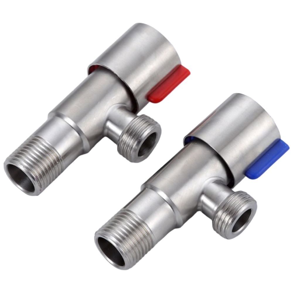 수도확장 스텐 앵글밸브 온수 냉수 겸용 세면대 세탁기 수도꼭지 연결 밸브 1구2구, 1개 11,700원