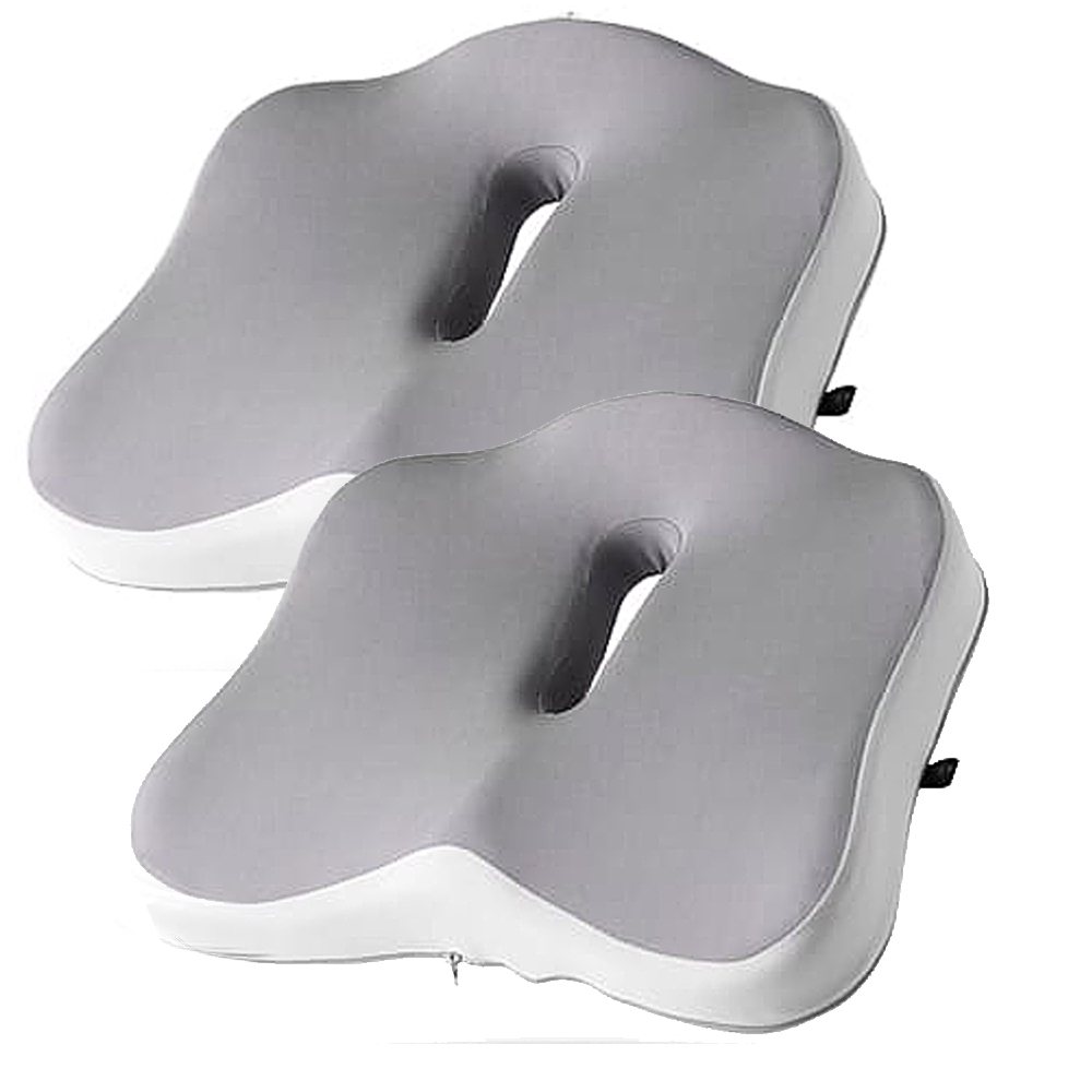 [나눔홈쇼핑 인기상품] BNS 무중력 구름방석 메모리폼 자세보정 산모 꼬리뼈 도넛 방석, 화이트그레이 2개 29,900원