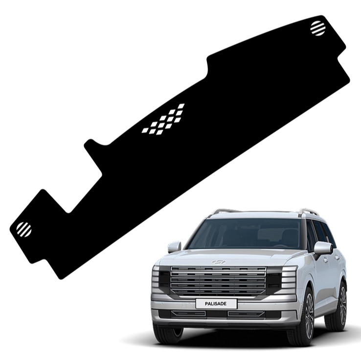 코리스 매트카본 자동차 대쉬보드커버, 디 올 뉴 팰리세이드 LX3 2025년 1월 HUD유, 블랙스티치 38,890원