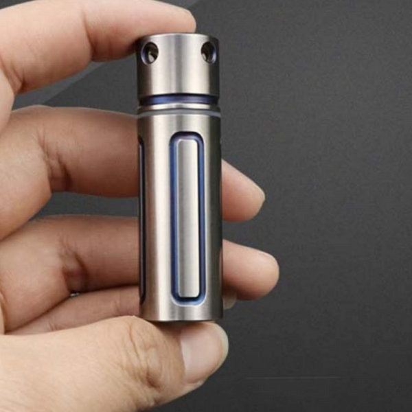 티타늄 약통 경량 밀봉형 비상용 휴대용 약통 방수 케이스 보관함 야외용 생존 활동 합금 야외 키트 키링 53,010원