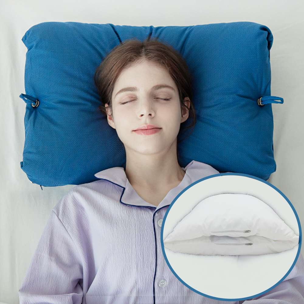 자방 더블레이어 낮은 푹신한 베개 통세탁 높이조절 호텔 73,000원