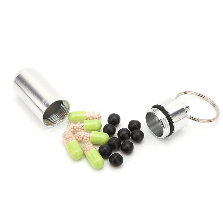 휴대용 알루미늄 알약통 비타민 영양제 방수 밀폐 케이스, 1개 4,630원