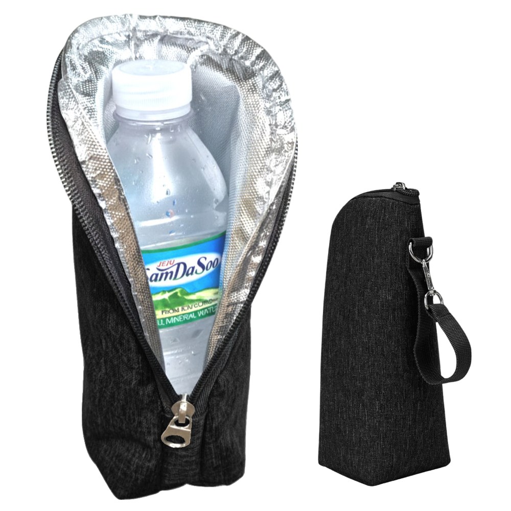 픽나인 물통 보틀 보냉 파우치 등산 물병 500ml 가방 주머니, 블랙, 1개 9,900원