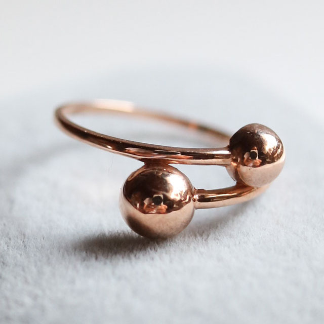 뷰띵 14K 18K 하프볼 포인트 링반지 반지 359,000원