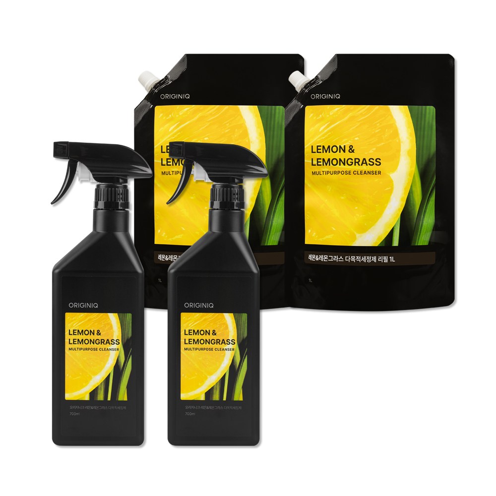 오리지니크 기름때제거 인덕션 가스레인지 렌지 후드 청소 강력 다목적세정제 본품2+리필2, 4개, 700g 55,990원