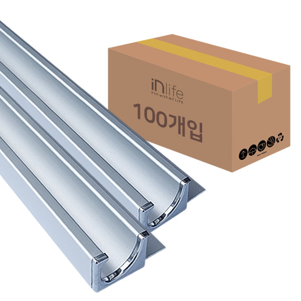 인라이프 가구 싱크대 스마트바 18T 손잡이 실버무광 396mm 100개입 박스 265,000원