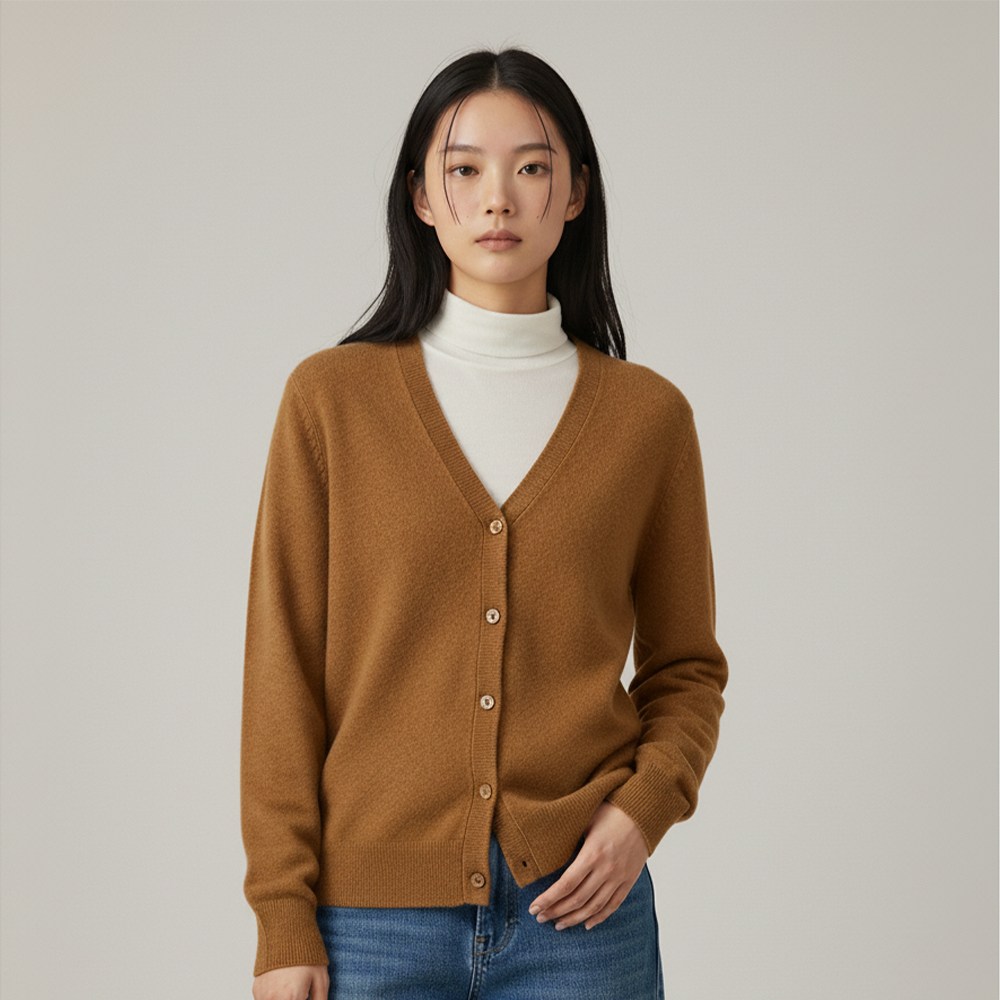 루타미 울100% 클래식 브이넥 가디건 69,000원