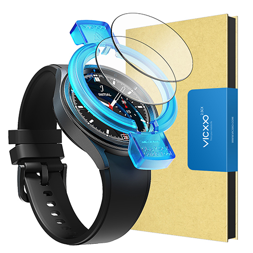 빅쏘 9H 고경도 부착가이드 갤럭시워치 풀커버 강화유리 액정보호필름 2매 8,900원