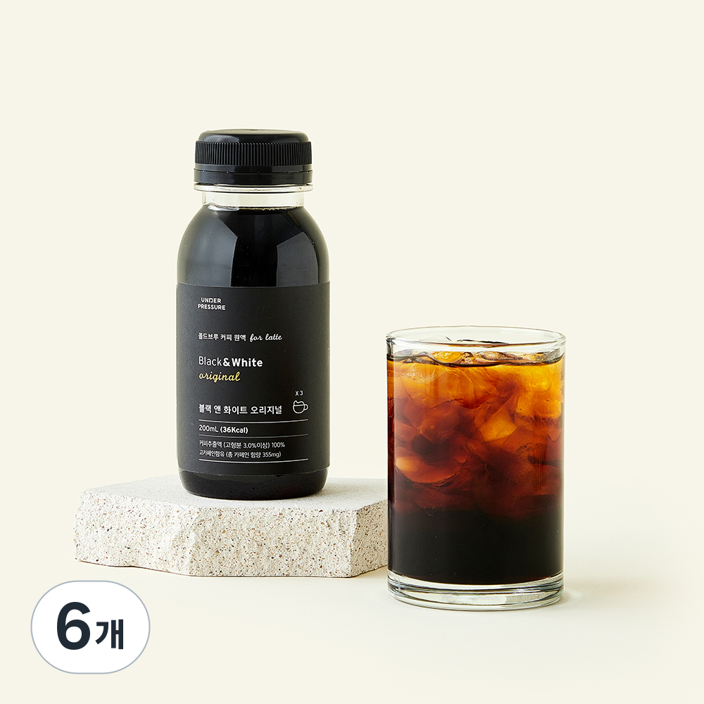 [로켓프레시] 언더프레셔 블랙 앤 화이트 커피원액 오리지널, 현재가 29,280원