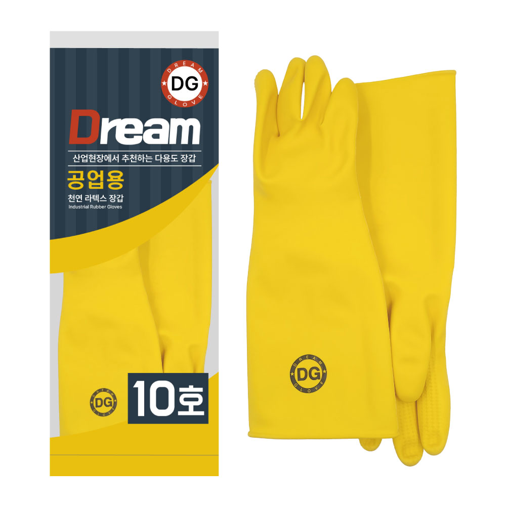 SMT 드림 공업용 고무장갑 라텍스 작업용 농업용 어업용 방수 1켤레, 단일색상, 5개 21,000원