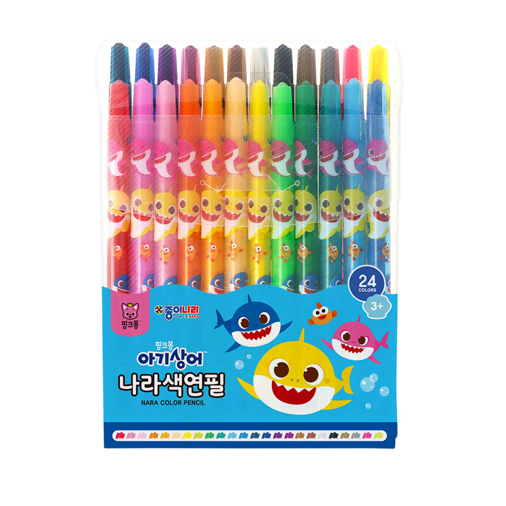 종이나라 핑크퐁 아기상어나라색연필24색세트 7,230원