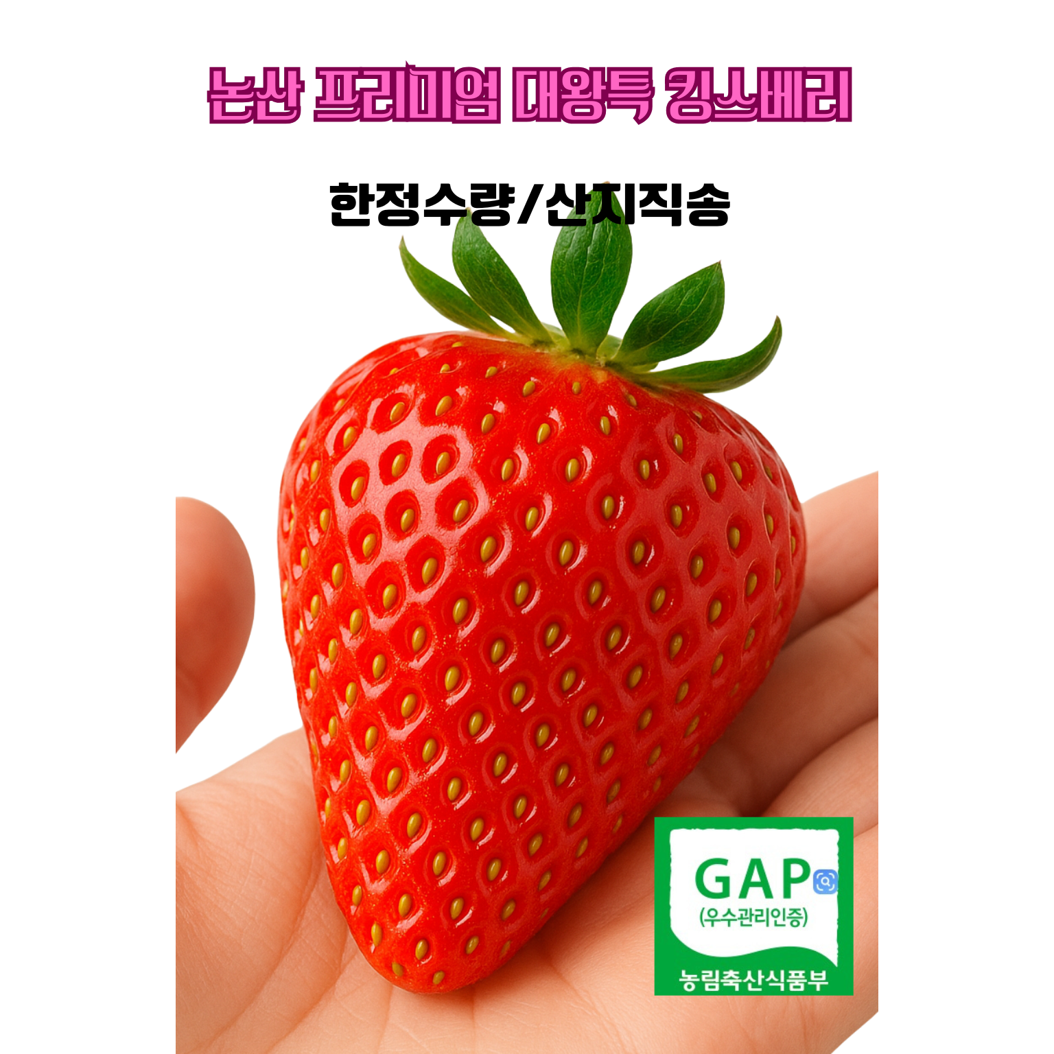 [논산 고당도 프리미엄 킹스베리 ] 수출용 백화점납품 설향딸기 킹스베리/특특과/특과/왕과 선택 개별 망포장 신선배송 /산지직배송 68,400원