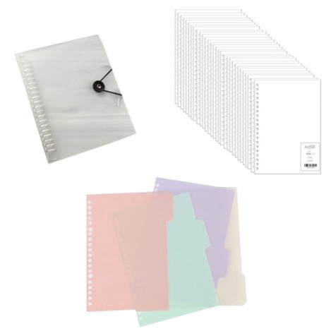 (특별구성)a5 바인더2개+인덱스 표지4개+내지 250매 8,950원