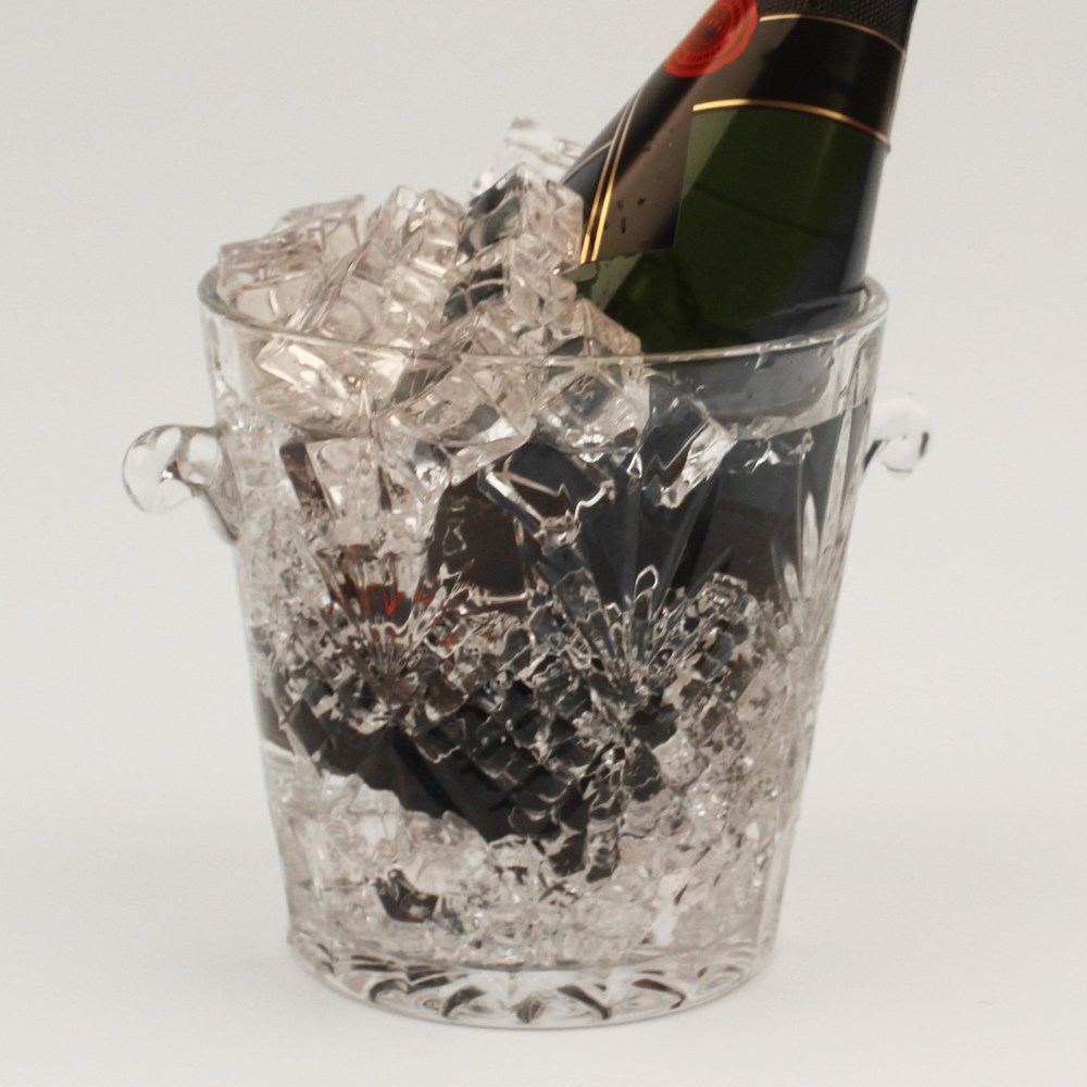 크리스탈 아이스버킷 크리스탈 양주 얼음통 와인 쿨러 얼음 바스켓, 1개, 1.5L 22,000원