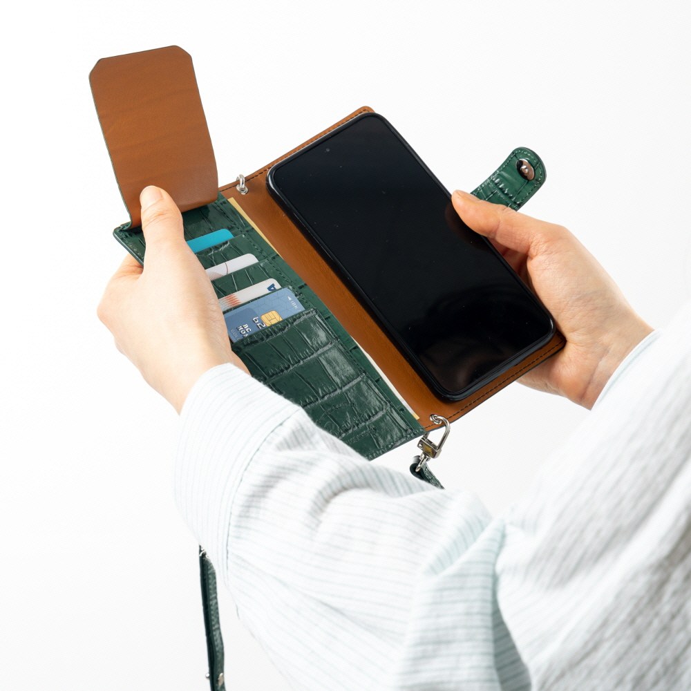 BonAtti ZENITH 천연소가죽 악어 지갑 핸드폰케이스+긴 크로스 줄 갤럭시 S26 플러스 울트라 64,600원