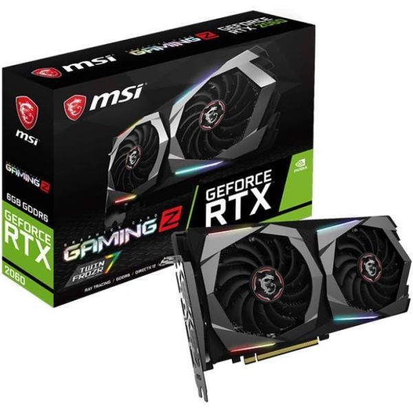 게이밍 그래픽카드 게임용 비디오 PC MSI 지포스 RTX 2060 6GB GDRR6 192비트 HDMI/DP 레이 트레이싱 튜링 아키텍처 VR 준비 그래픽 카드 Z 6G 973,100원