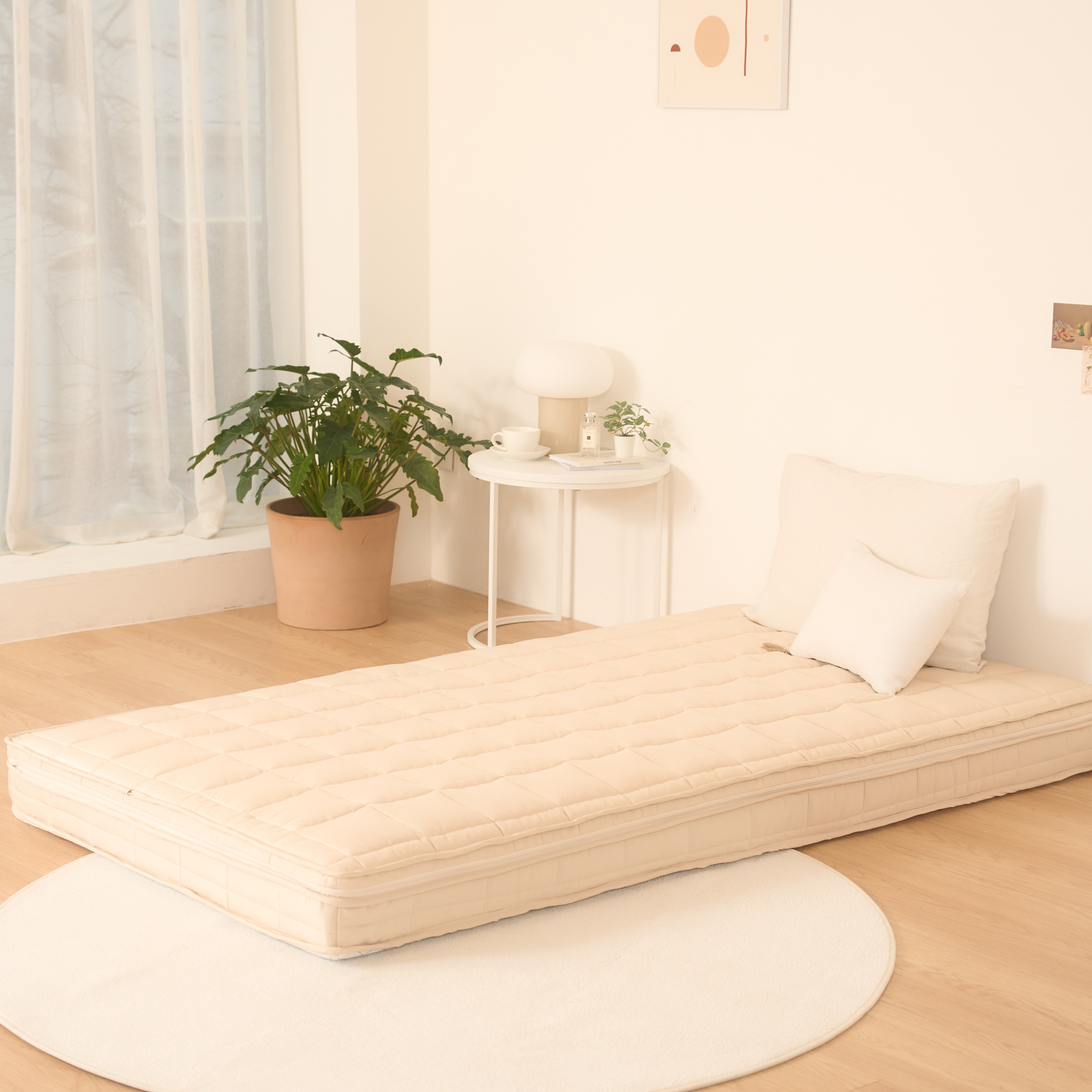 몽스홈 몽누다 차박 토퍼 분리형 매트리스, 아이보리, 15cm 199,000원